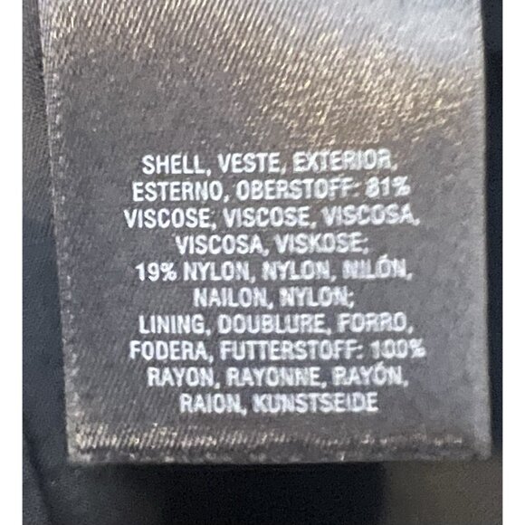 Anthropologie Cropped Jumpsuit Women Black Size 6 Wide Leg Abbey Crepe Belted - Picture 9 of 10